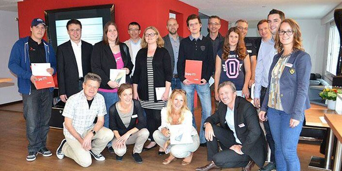 Leuchter Gruppenbild mit den Gewinnenden