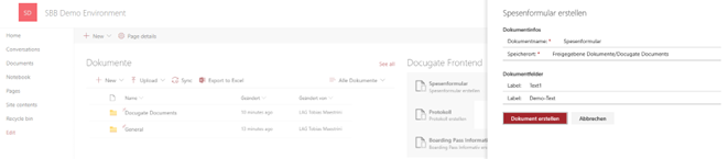 Docugate Sharepoint Plugin