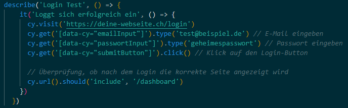 cypress-beispiel-2-login