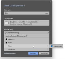 office-sensitivity-labels-vertraulichkeit-speichern